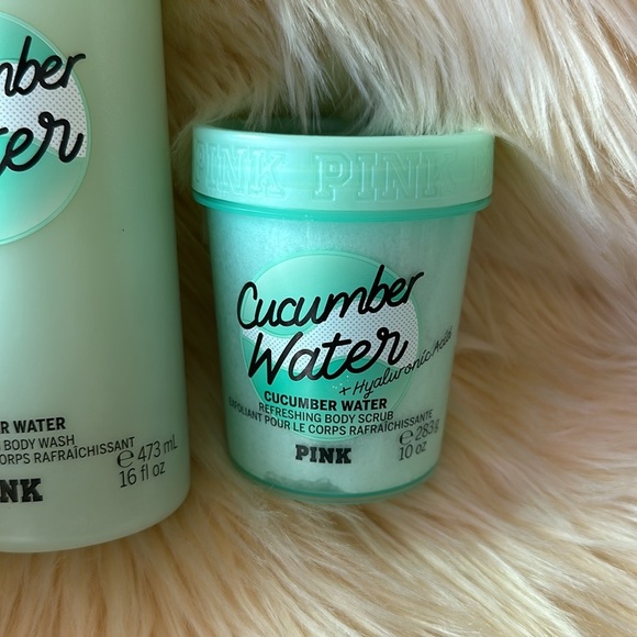 Pink Victoria’s Secret Cucumber Water Body Scrub And Lotion - Picture 2 of 6